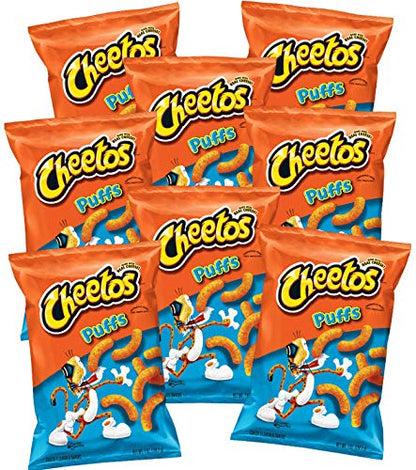 Cheetos Puffs Cheese Flavored Snacks, 1.375 ounce bags