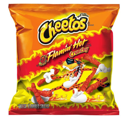 Hot Cheetos Snacks, 2 Ounce Large Single Serve Bags