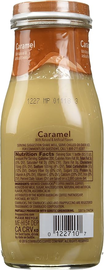 Starbucks Frappuccino Coffee Drink, Caramel, 9.5 Ounce