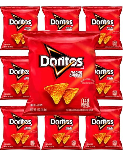 Doritos Flavored Tortilla Chips, Nacho Cheese, 1 Ounce