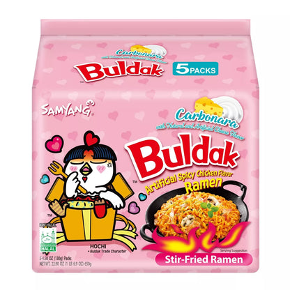 Buldak Samyang Carbonara Ramen - 5ct / 22.95oz